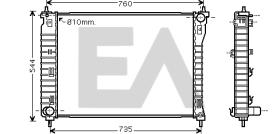 ElectroAuto 31R54217 - RADIADOR->APLICACION ORIGINAL CHEVR
