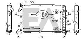 ElectroAuto 31R54223 - RADIADOR->APLICACION ORIGINAL OPEL