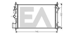 ElectroAuto 31R54226 - RADIADOR->APLICACION ORIGINAL OPEL