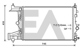 ElectroAuto 31R54231 - RADIADOR->APLICACION ORIGINAL CHEVR