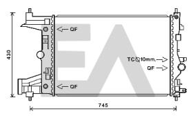 ElectroAuto 31R54232 - RADIADOR->APLICACION ORIGINAL OPEL