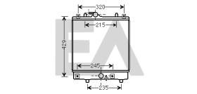 ElectroAuto 31R54235 - RADIADOR->APLICACION ORIGINAL OPEL