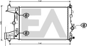 ElectroAuto 31R54236 - RADIADOR->APLICACION ORIGINAL CHEVR