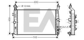 ElectroAuto 31R54237 - RADIADOR->APLICACION ORIGINAL OPEL