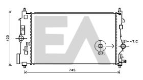 ElectroAuto 31R54239 - RADIADOR->APLICACION ORIGINAL OPEL