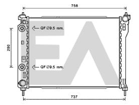 ElectroAuto 31R54241 - RADIADOR->APLICACION ORIGINAL CHEVR