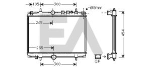 ElectroAuto 31R55040 - RADIADOR->APLICACION ORIGINAL CITRO