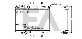 ElectroAuto 31R55110 - RADIADOR->APLICACION ORIGINAL PEUGE