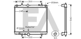 ElectroAuto 31R55114 - RADIADOR->APLICACION ORIGINAL CITRO