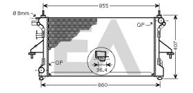 ElectroAuto 31R55119 - RADIADOR AGUA FIAT