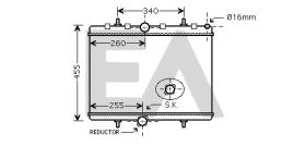 ElectroAuto 31R55123 - RADIADOR AGUA PEUGEOT