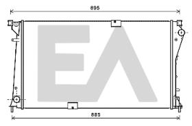 ElectroAuto 31R60002 - RADIADOR AGUA VAUXHALL