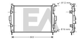 ElectroAuto 31R60065 - RADIADOR AGUA RENAULT