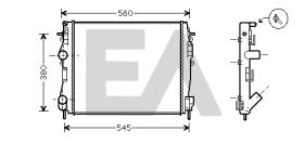 ElectroAuto 31R60066 - RADIADOR->APLICACION ORIGINAL NISSA