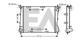 ElectroAuto 31R60073 - RADIADOR->APLICACION ORIGINAL RENAU