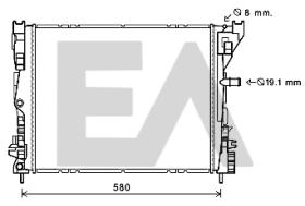 ElectroAuto 31R60086 - RADIADOR->APLICACION ORIGINAL RENAU