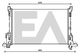 ElectroAuto 31R60087 - RADIADOR->APLICACION ORIGINAL OPEL