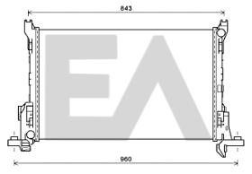 ElectroAuto 31R60089 - RADIADOR->APLICACION ORIGINAL OPEL