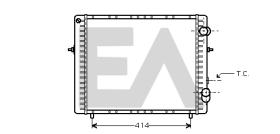 ElectroAuto 31R60095 - RADIADOR AGUA RENAULT