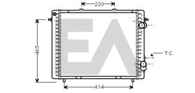 ElectroAuto 31R60100 - RADIADOR AGUA RENAULT