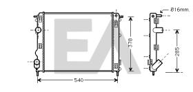ElectroAuto 31R60126 - RADIADOR->APLICACION ORIGINAL NISSA