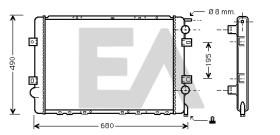 ElectroAuto 31R60132 - RADIADOR->APLICACION ORIGINAL RENAU
