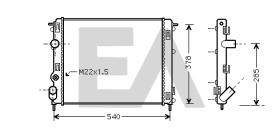 ElectroAuto 31R60134 - RADIADOR->APLICACION ORIGINAL RENAU