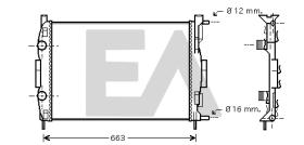ElectroAuto 31R60136 - RADIADOR AGUA RENAULT