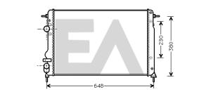 ElectroAuto 31R60137 - RADIADOR AGUA RENAULT