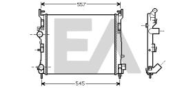 ElectroAuto 31R60142 - RADIADOR->APLICACION ORIGINAL RENAU