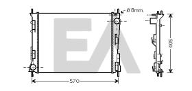 ElectroAuto 31R60143 - RADIADOR->APLICACION ORIGINAL RENAU