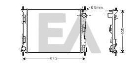ElectroAuto 31R60144 - RADIADOR->APLICACION ORIGINAL RENAU