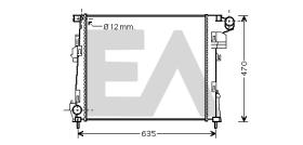ElectroAuto 31R60150 - RADIADOR AGUA VAUXHALL