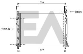 ElectroAuto 31R60153 - RADIADOR->APLICACION ORIGINAL MERCE