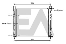 ElectroAuto 31R60154 - RADIADOR AGUA RENAULT