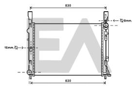 ElectroAuto 31R60155 - RADIADOR AGUA RENAULT