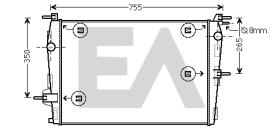 ElectroAuto 31R60160 - RADIADOR->APLICACION ORIGINAL RENAU