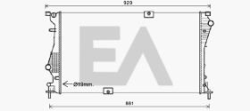 ElectroAuto 31R60161 - RADIADOR AGUA VAUXHALL