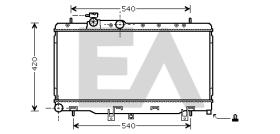 ElectroAuto 31R68054 - RADIADOR->APLICACION ORIGINAL SUBAR
