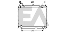 ElectroAuto 31R71114 - RADIADOR AGUA TOYOTA