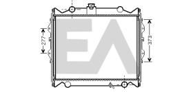 ElectroAuto 31R71123 - RADIADOR AGUA TOYOTA