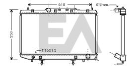 ElectroAuto 31R71125 - RADIADOR->APLICACION ORIGINAL TOYOT