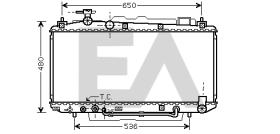 ElectroAuto 31R71147 - RADIADOR->APLICACION ORIGINAL TOYOT