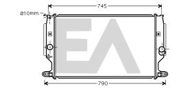 ElectroAuto 31R71206 - RADIADOR->APLICACION ORIGINAL TOYOT