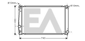 ElectroAuto 31R71207 - RADIADOR->APLICACION ORIGINAL TOYOT