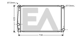 ElectroAuto 31R71208 - RADIADOR->APLICACION ORIGINAL TOYOT