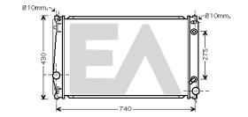 ElectroAuto 31R71209 - RADIADOR->APLICACION ORIGINAL TOYOT
