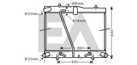 ElectroAuto 31R71219 - RADIADOR->APLICACION ORIGINAL TOYOT