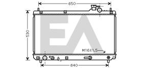 ElectroAuto 31R71226 - RADIADOR->APLICACION ORIGINAL LEXUS