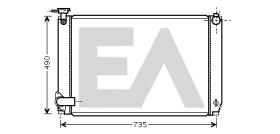 ElectroAuto 31R71230 - RADIADOR->APLICACION ORIGINAL LEXUS